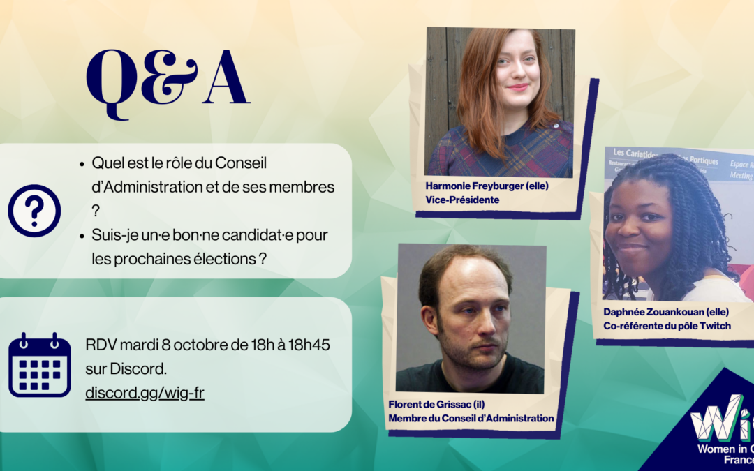 Assistez à notre prochain Q&A spécial Conseil d’Administration