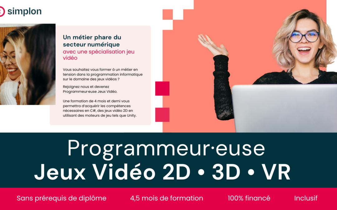 Travaillez dans le jeu vidéo – découvrez les formations inclusives de Simplon.co